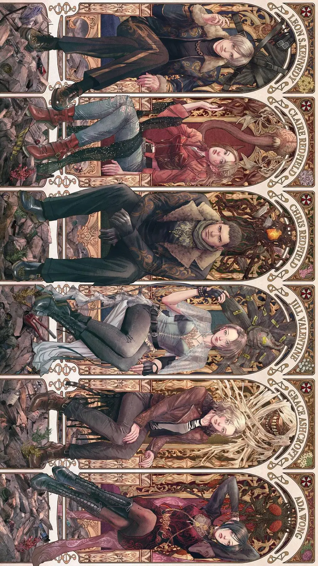 ai character: Resident Evil background