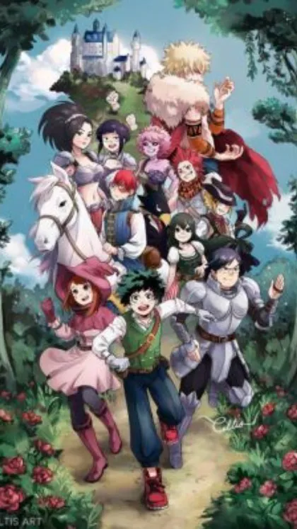 ai character: Mha fantasy background