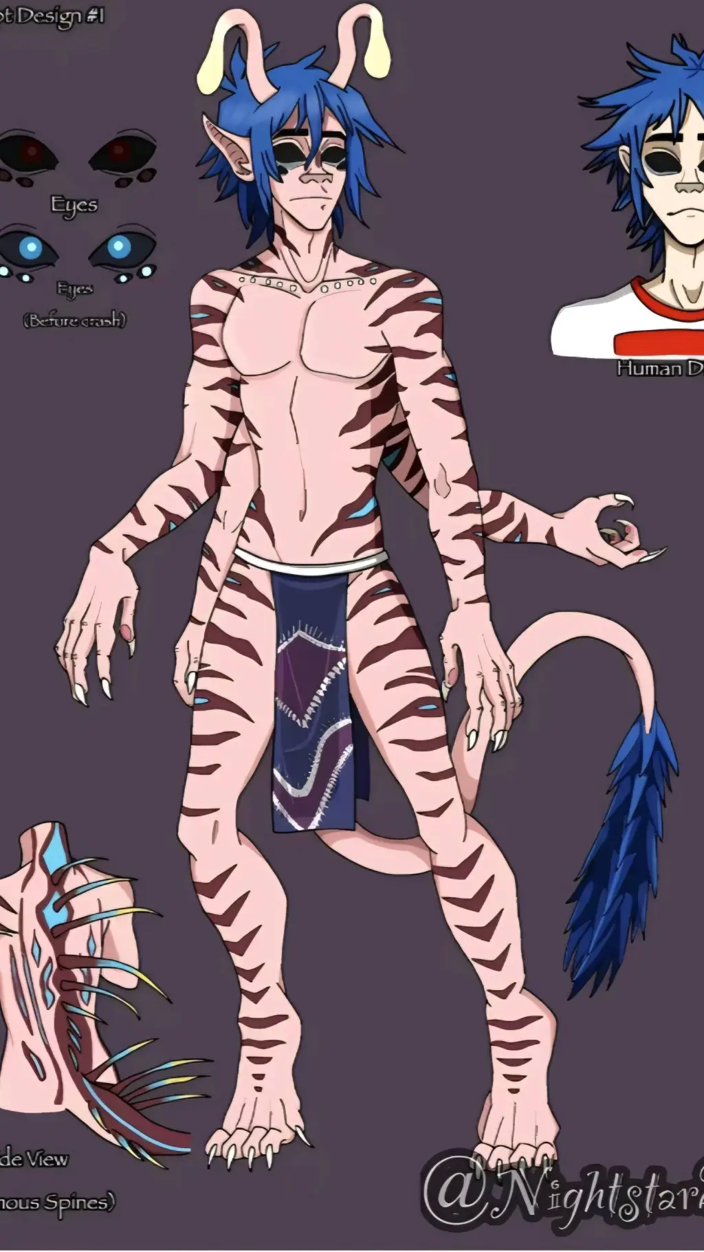 ai character: alien 2-d background