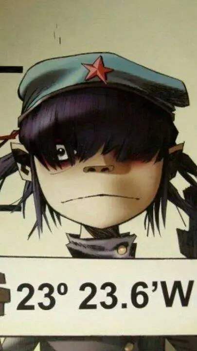 ai character: cyborg Noodle background