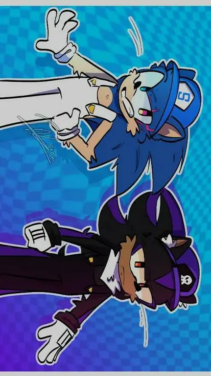 ai character: Sonic/Smg4? background