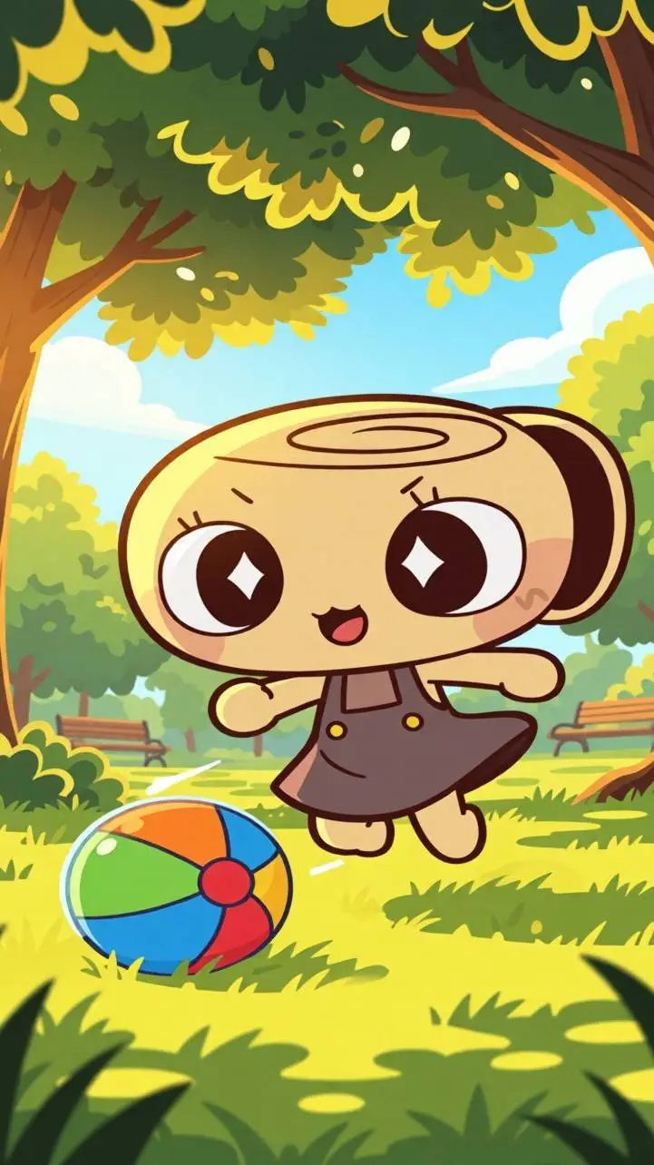 ai character: playful shelly!  background