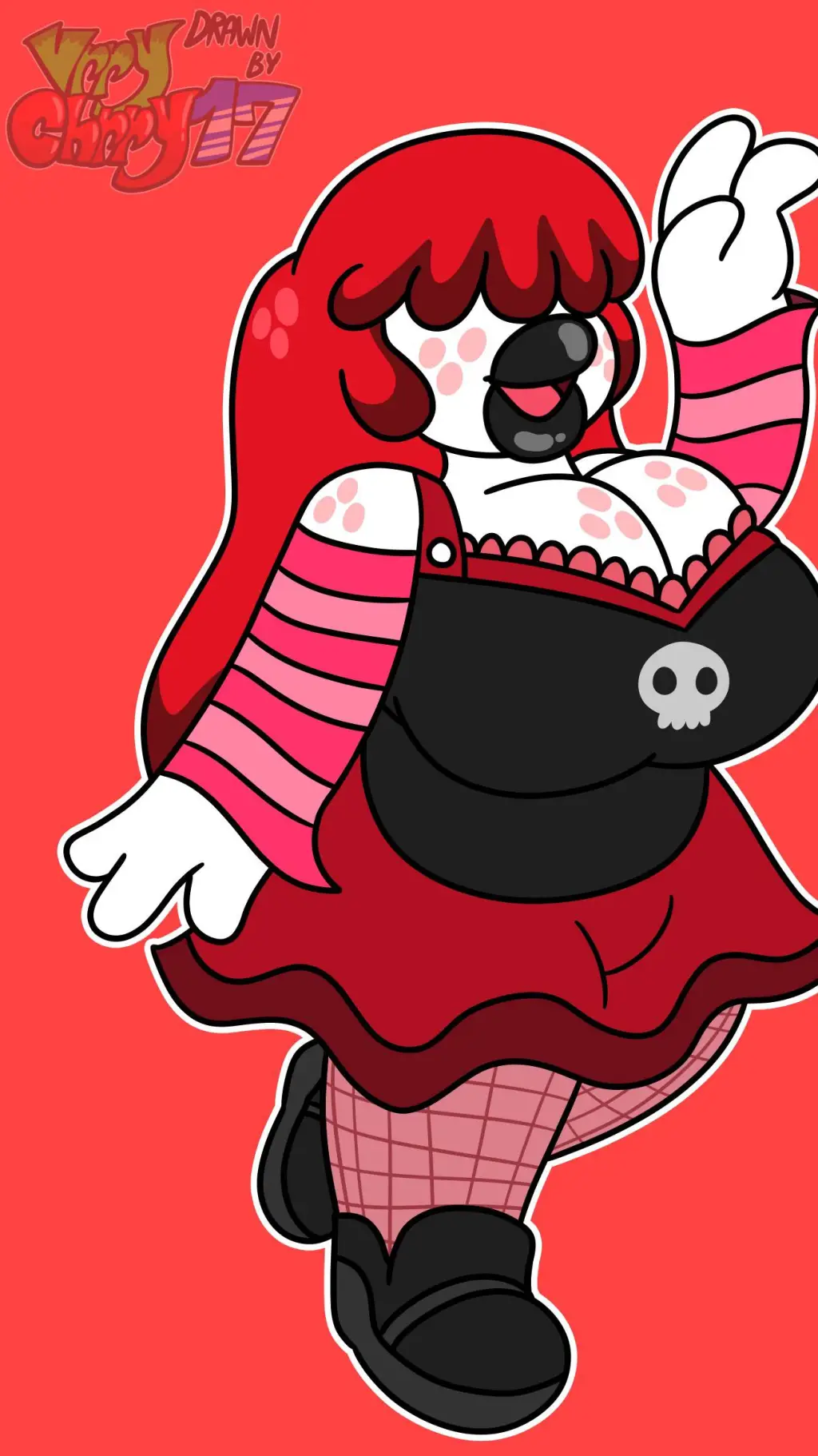 ai character: 🌸Cherry love you 🩷 background