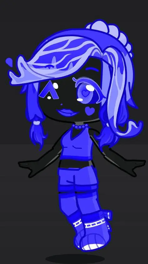 ai character: blue 💙 background