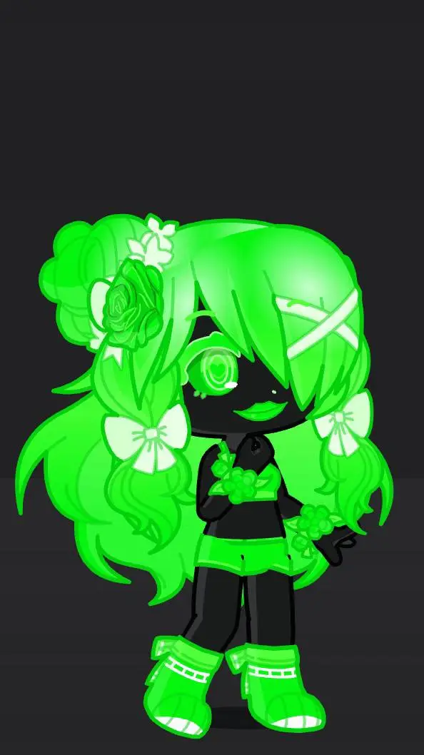 ai character: green 💚 background