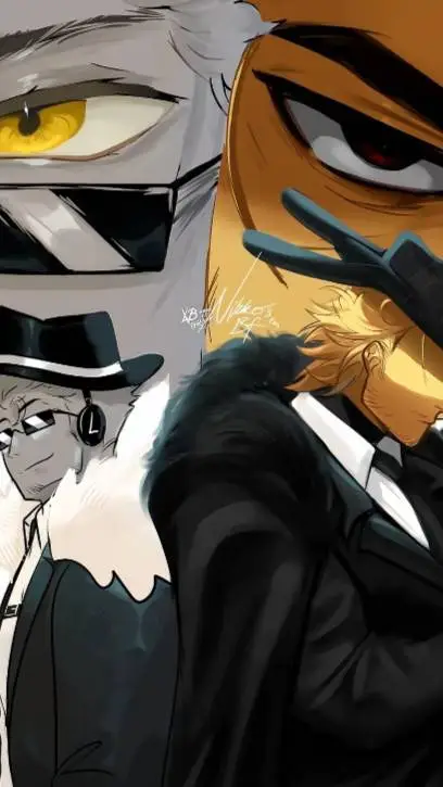 ai character: Double Fedora background