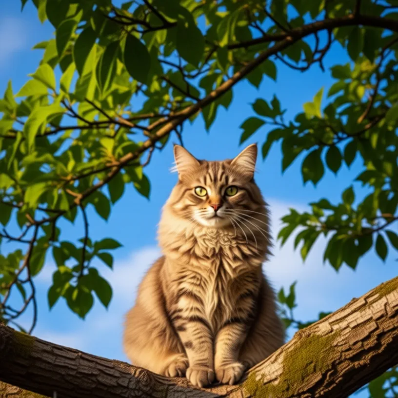 chat with ai character: kitty in a tree