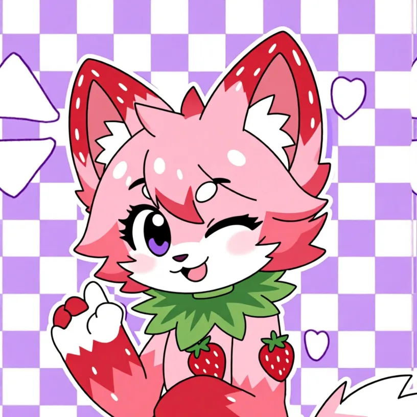 chat with ai character: strawberry furry
