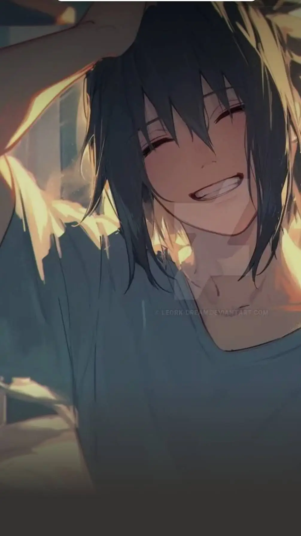 ai character: Sasuke  background