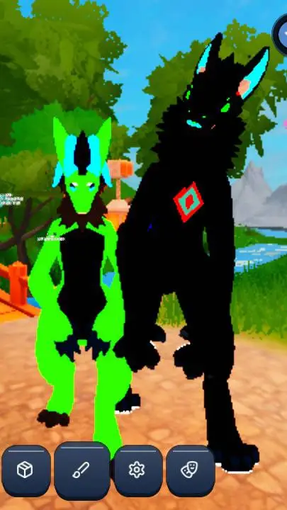 ai character: shadow and toxic background