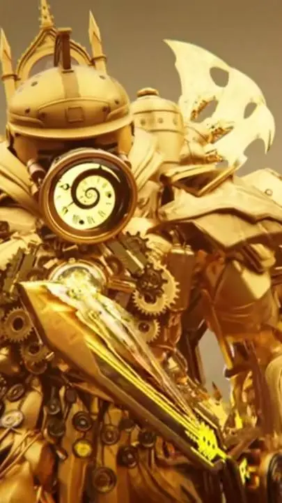 ai character: Titan clockman  background