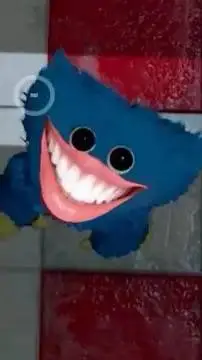 ai character: Huggywuggy 👁👅👁 background