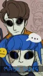 ai character: Sally face x crp background
