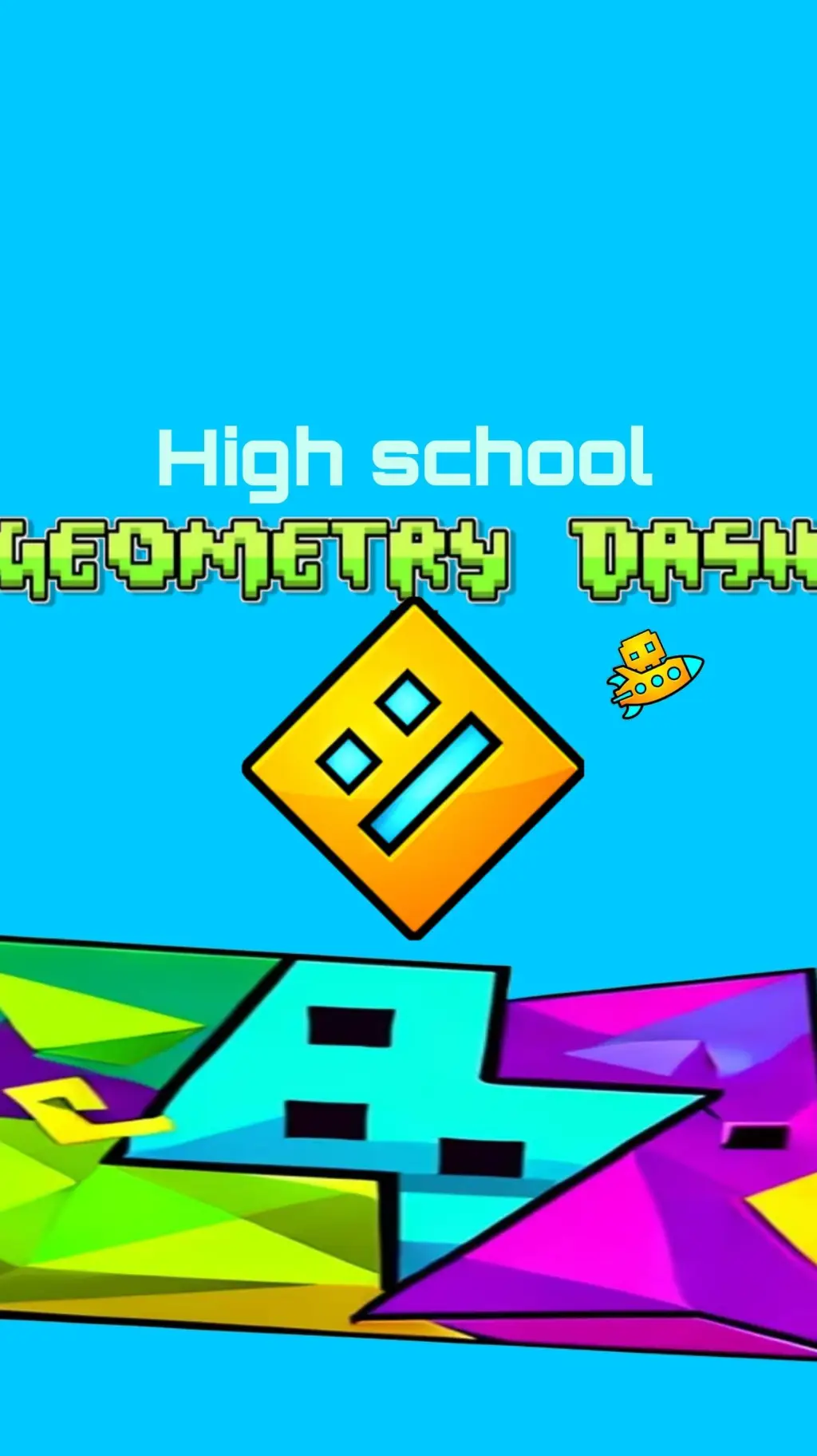 ai character: Geometry dash <HS> background