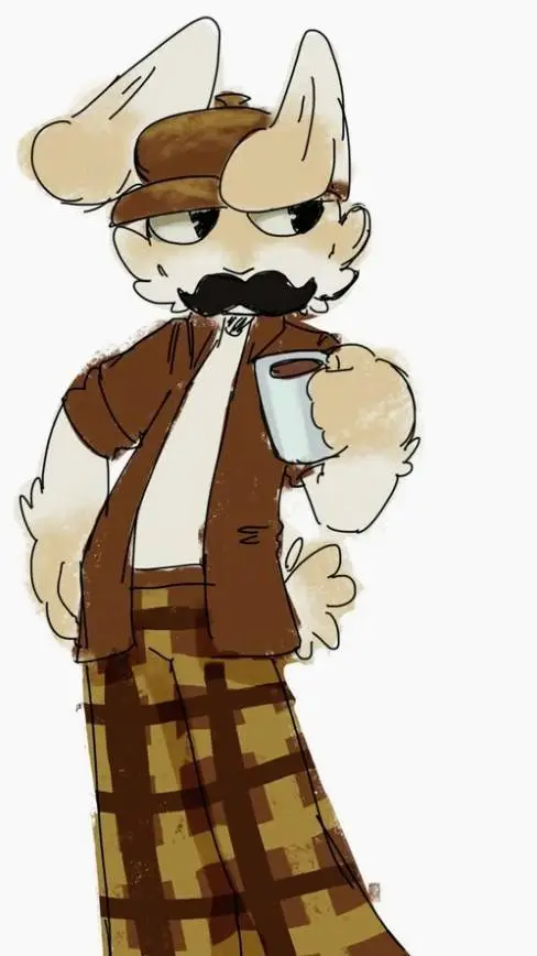 ai character: Barney x intern  background