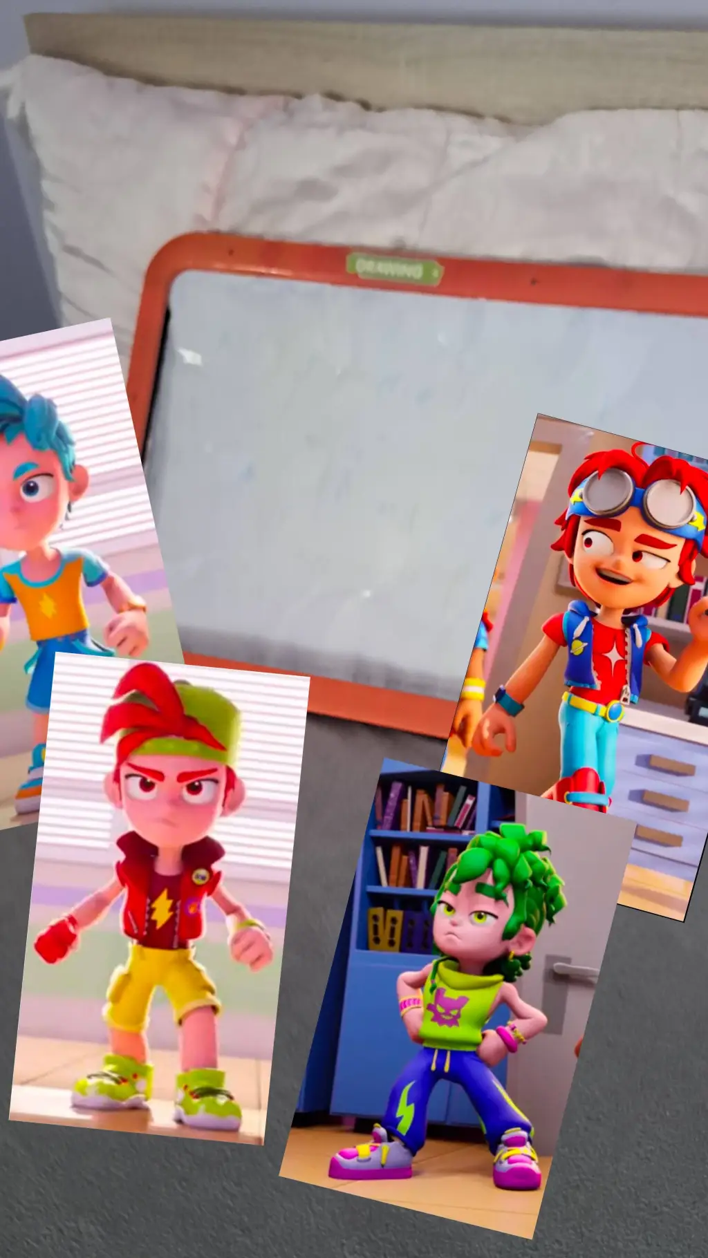 ai character: Something funny background