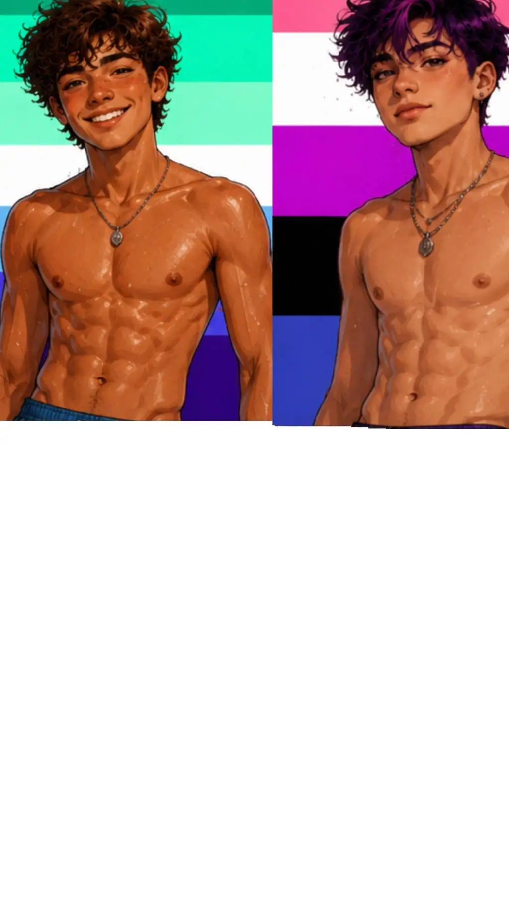 ai character: Gabriela and Max background