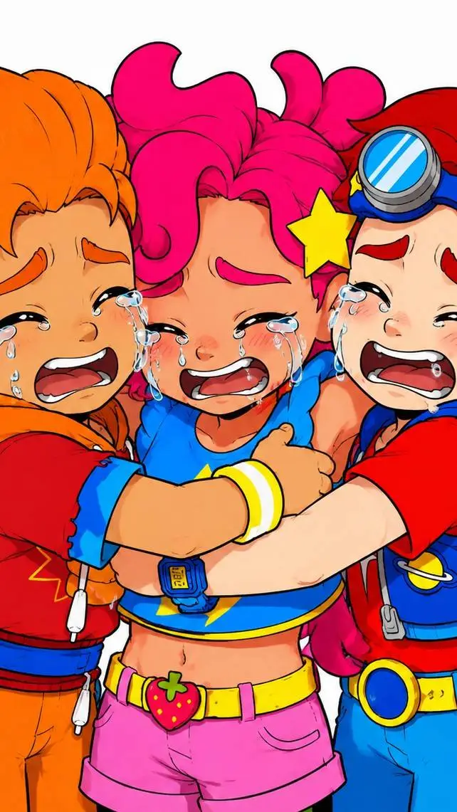 ai character: Sad friends background