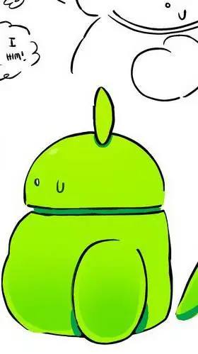 ai character: chubby android background