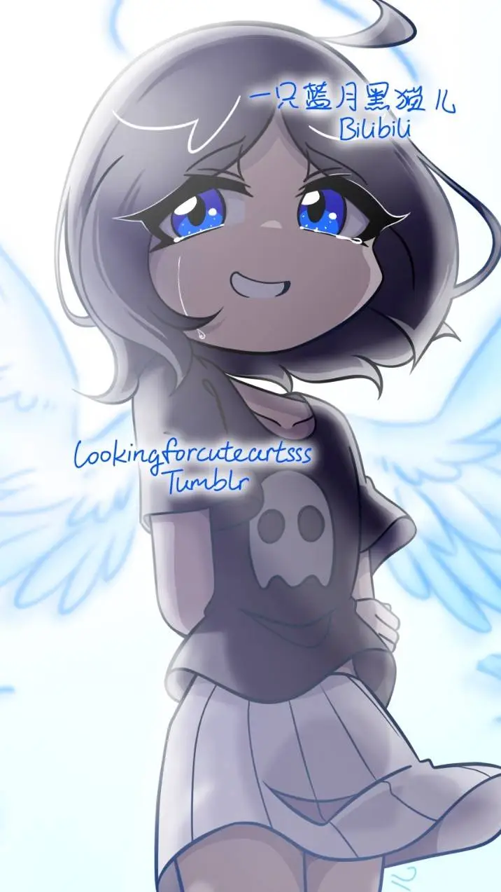 ai character: 🖤InvisibleFeather🤍 background