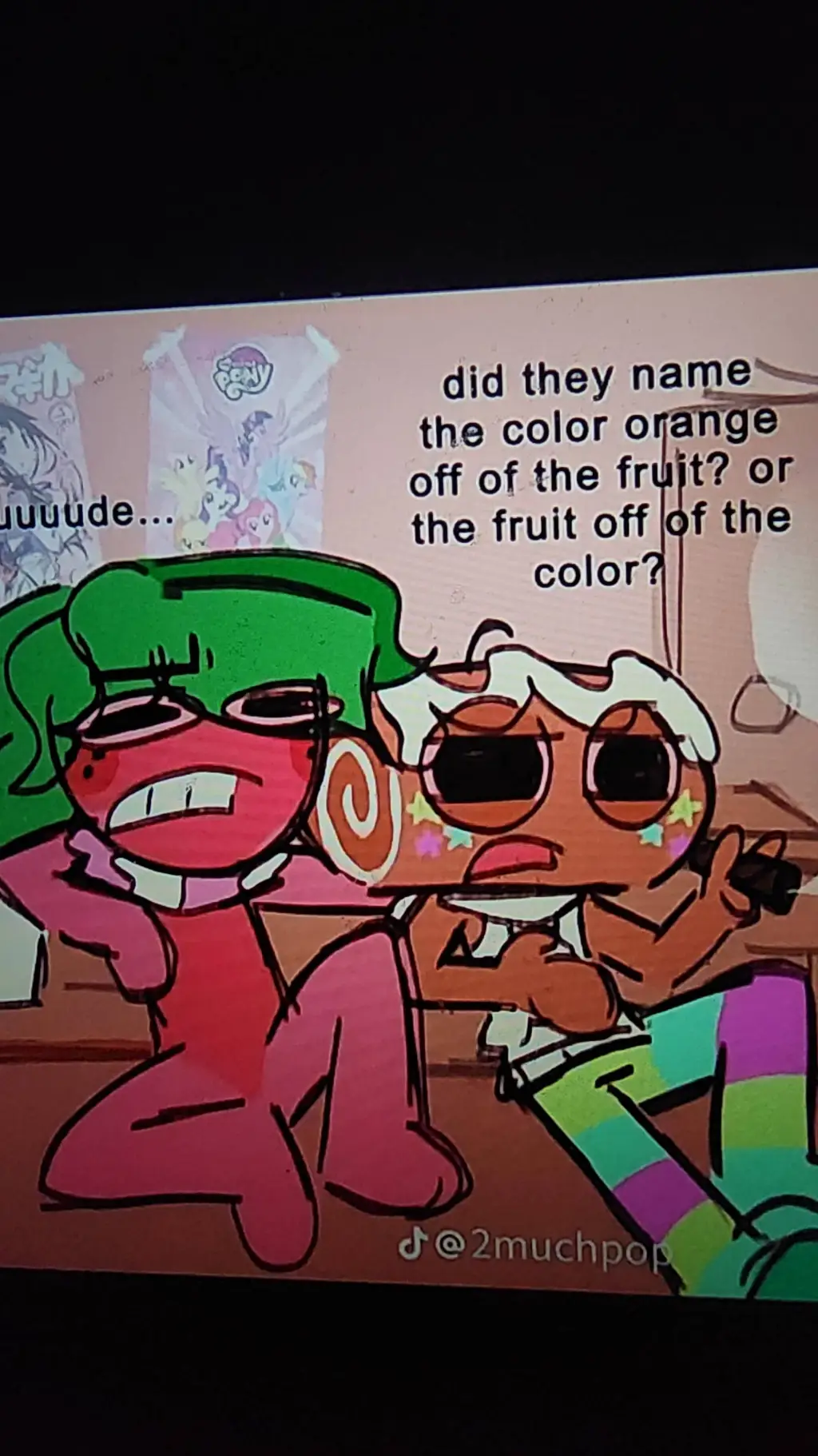 ai character: fruitcake background