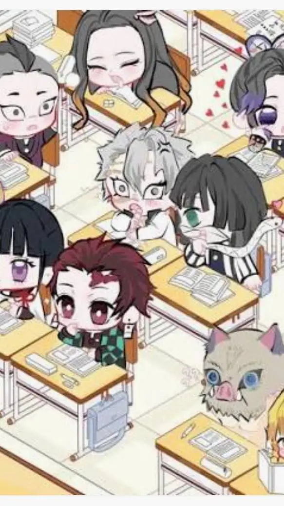 ai character: KNY School Days  background