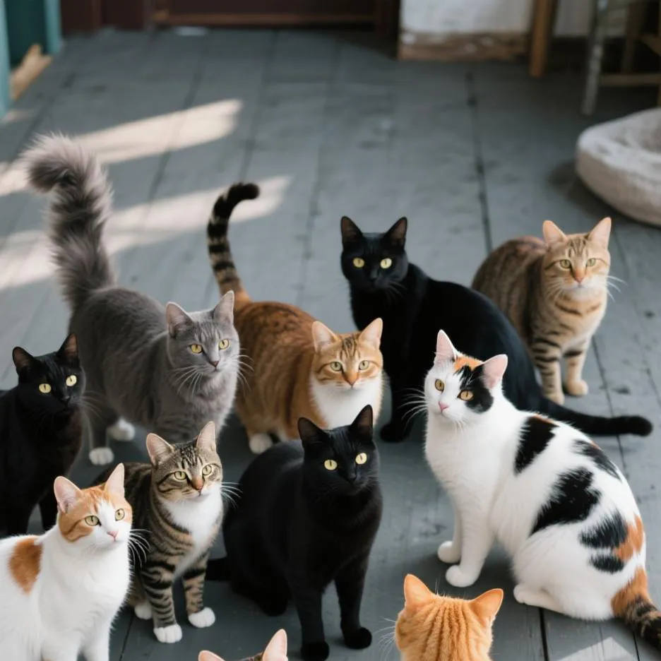 chat with ai character: Cat gang