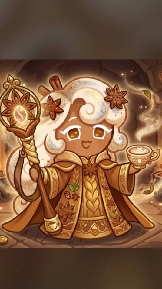 ai character: Chai Latte Cookie background