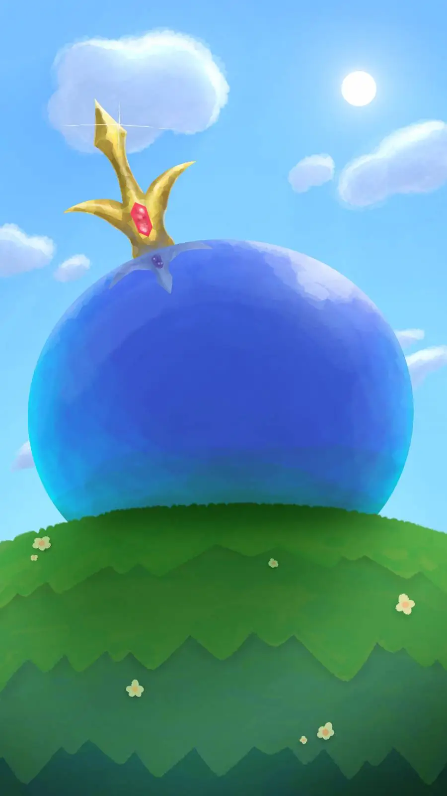 ai character: King Slime background