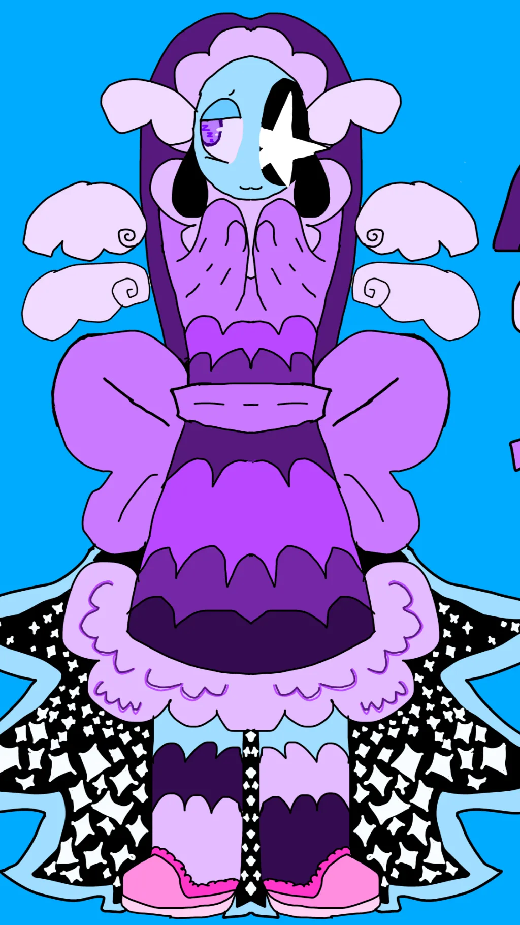 ai character: 💙🦋Astro🦋💙 background