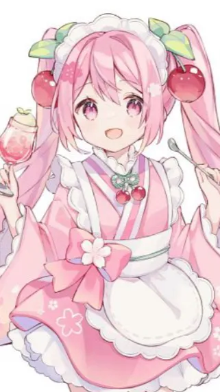 ai character: Sakura Miku background