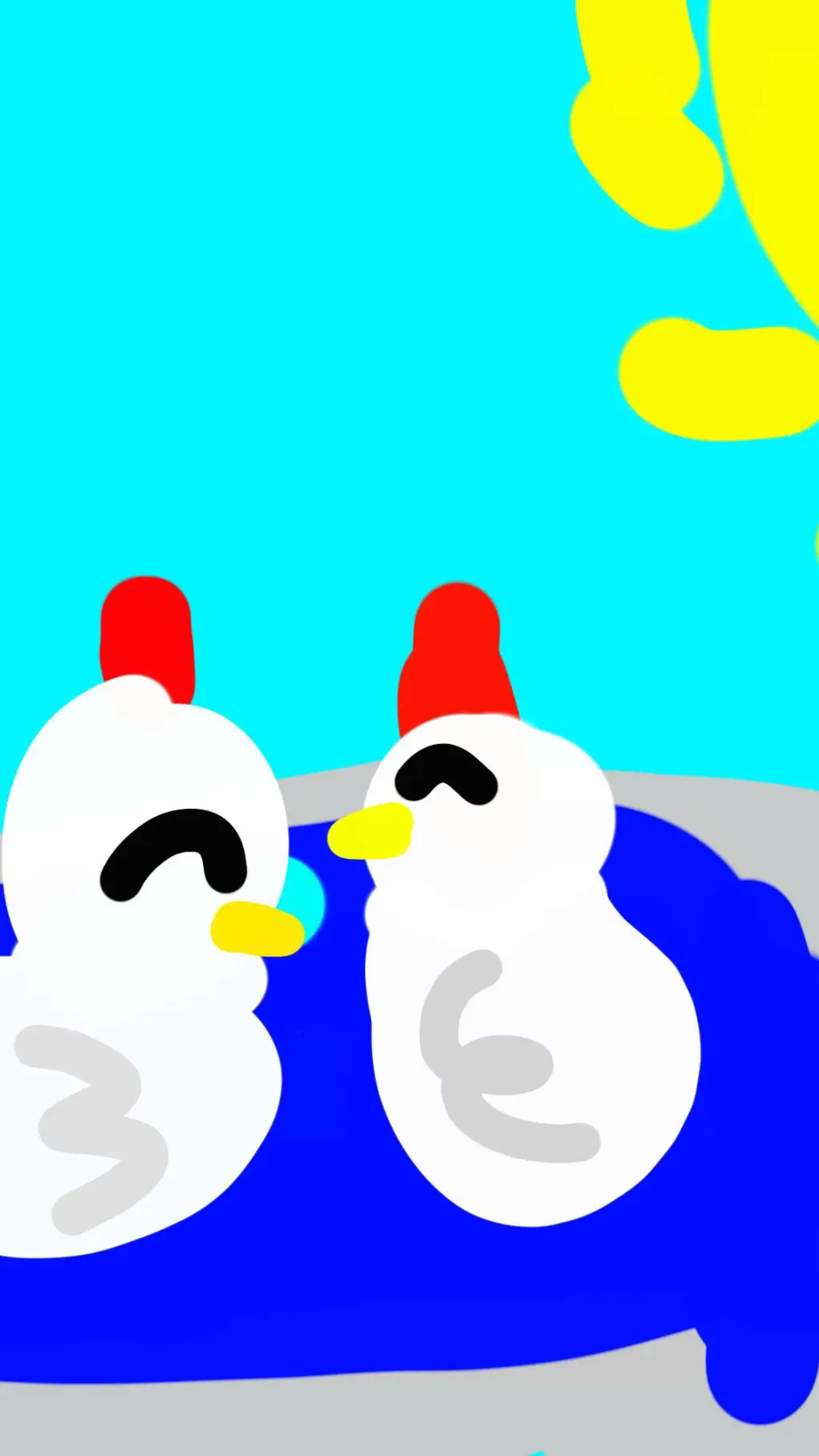 ai character: the group chicken  background