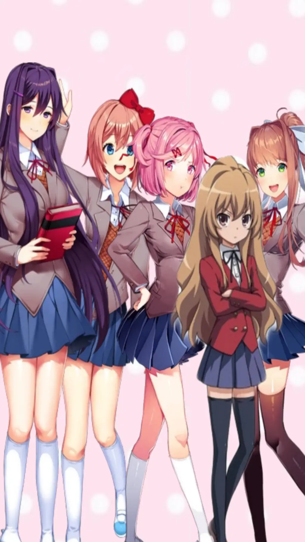 ai character: DDLC X Taiga background