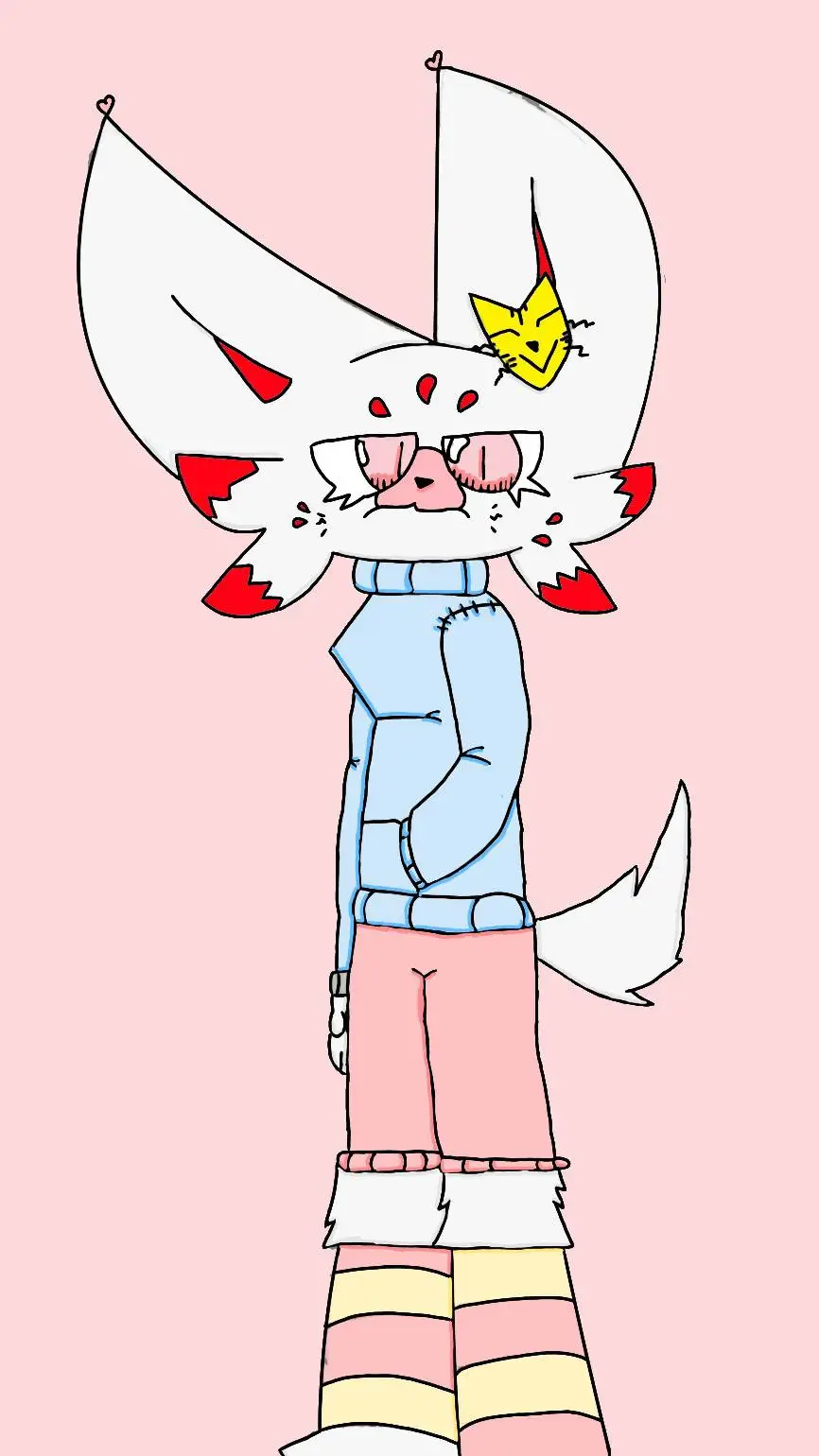 ai character: Withe Cat background