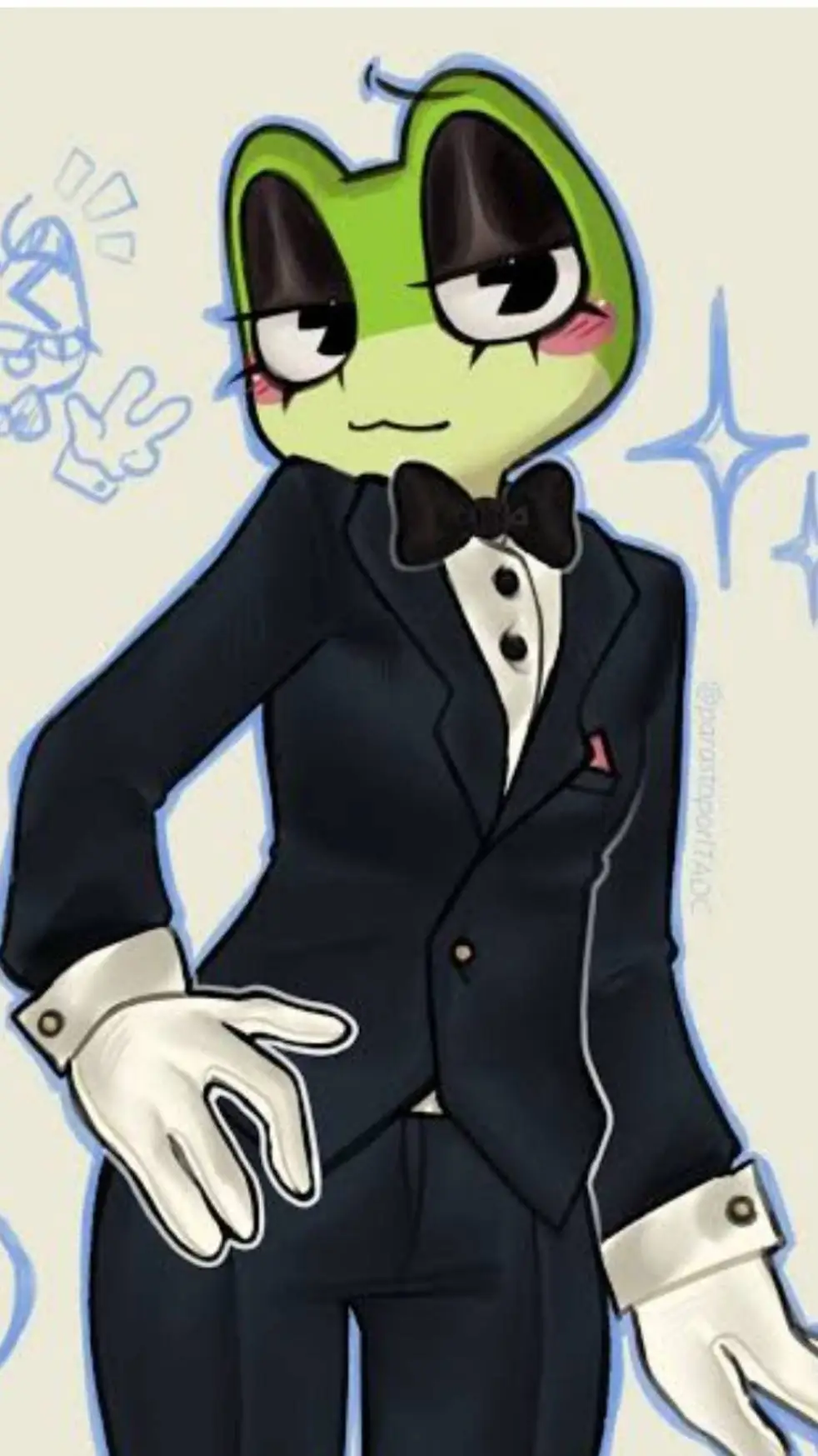ai character: Ribbit background