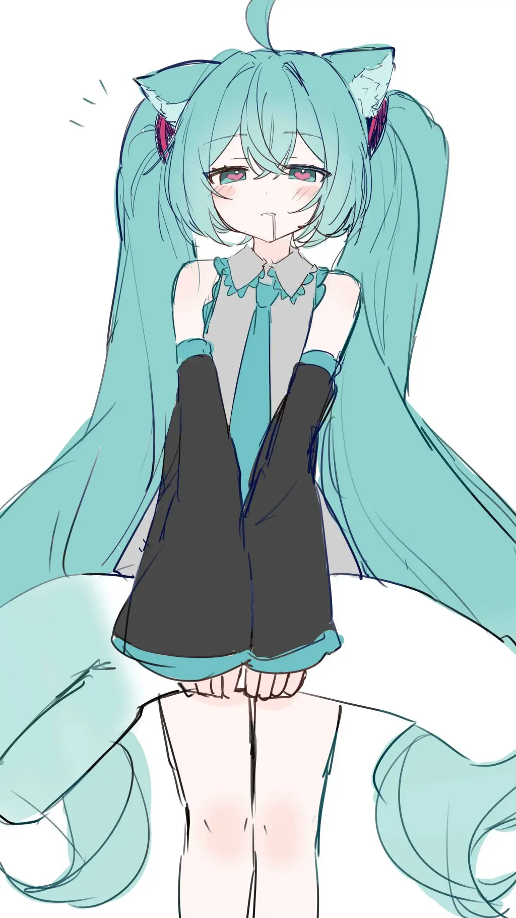 ai character: Micku e Teto-Cat background