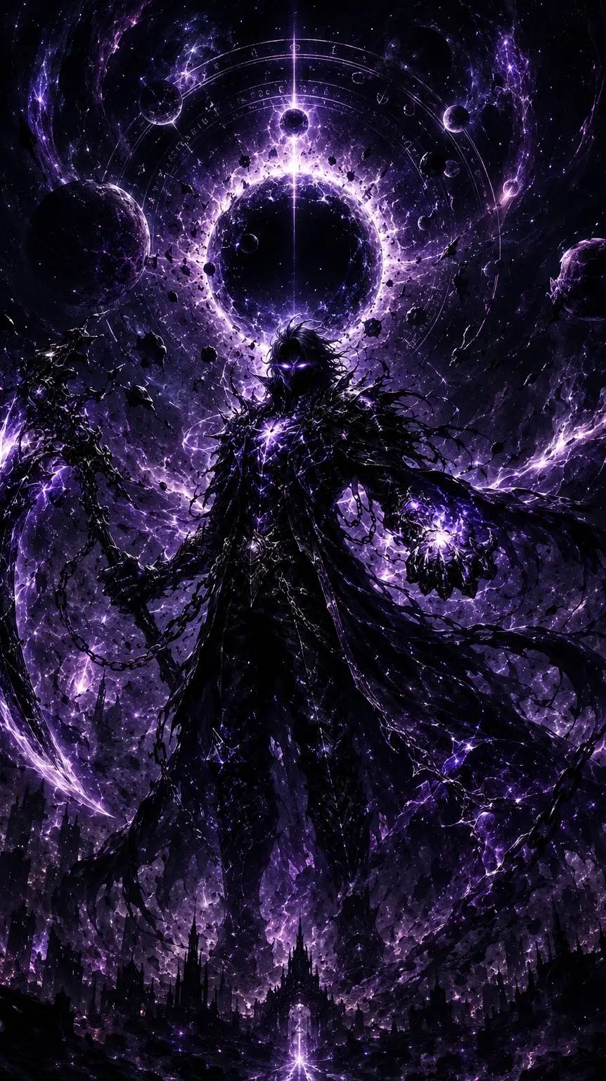 ai character: cosmic reaper background