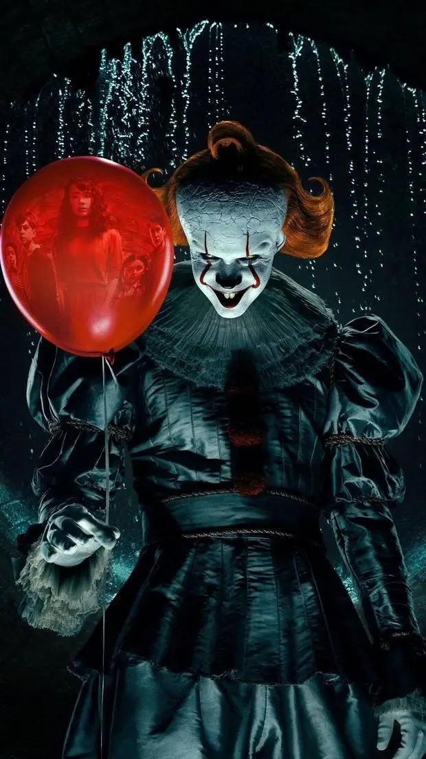 ai character: Pennywise  background