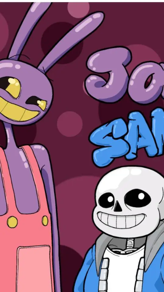ai character: Jax meets Sans background