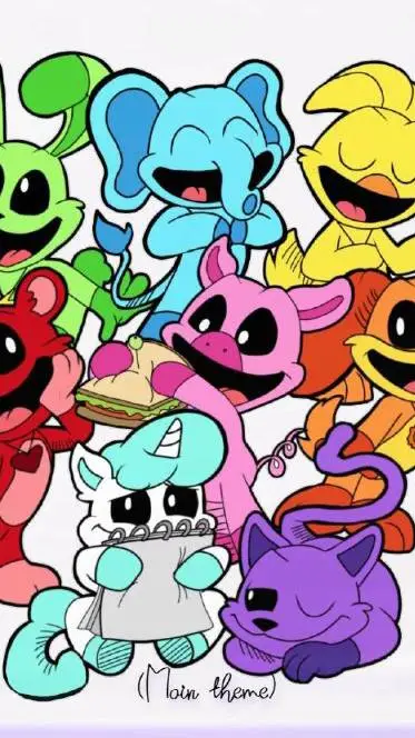 ai character: smile critters  background