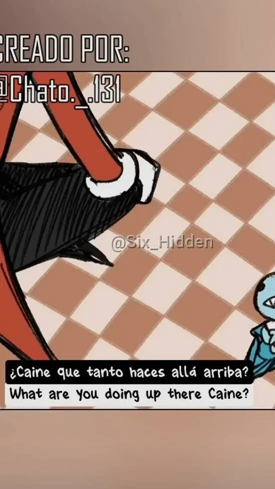 ai character: caine x buble  background