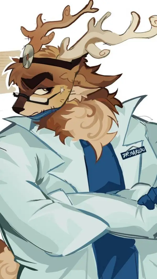 ai character: Dr Harlow  background