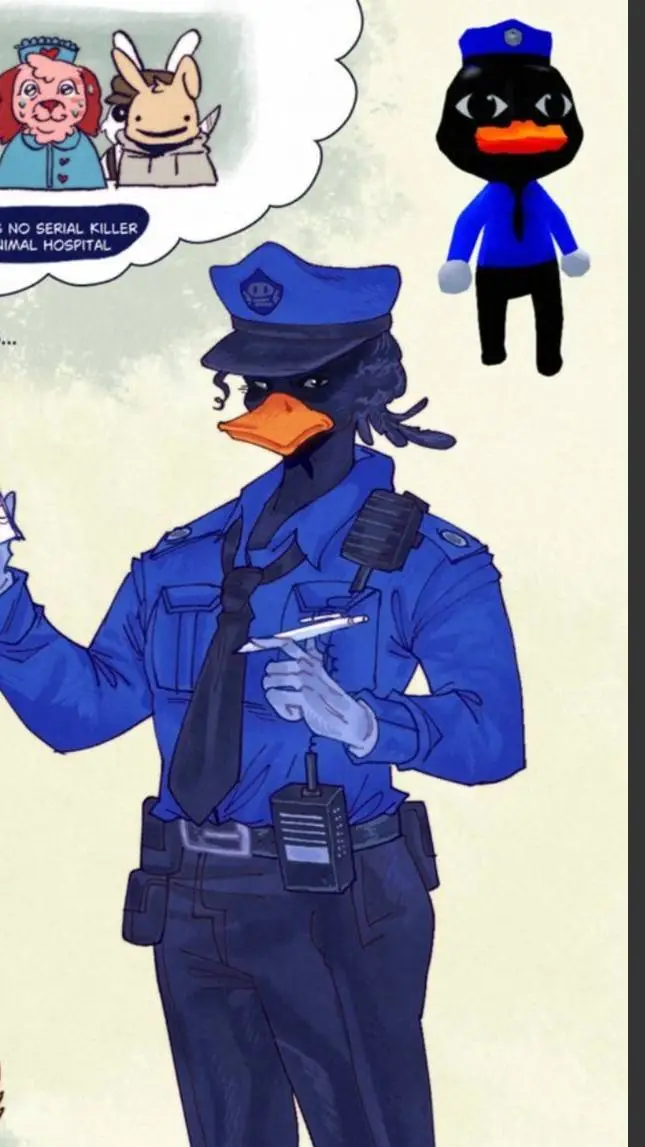 ai character: Officer Duckman background