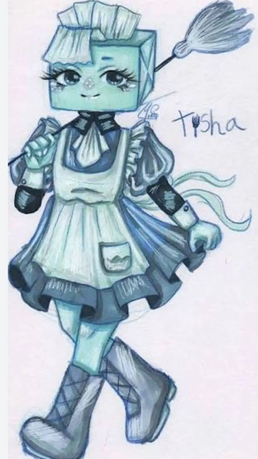 ai character: Tisha  background