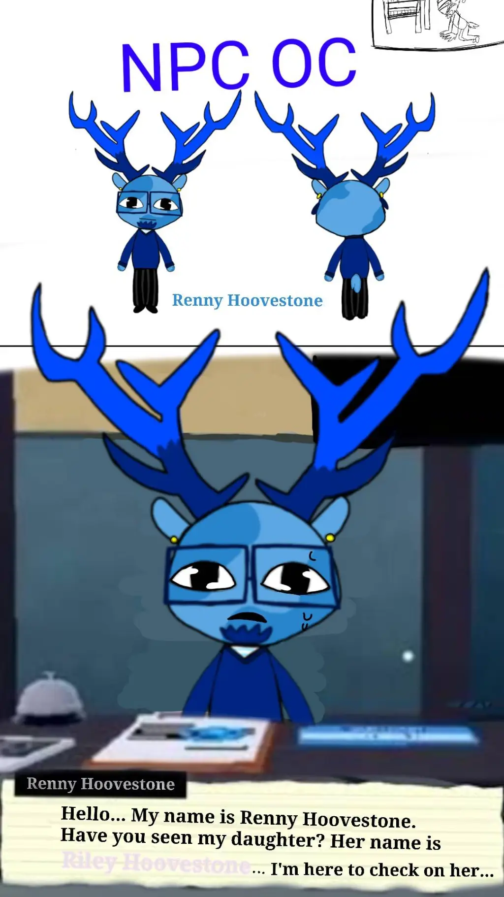 ai character: Renny Hoovenstone  background