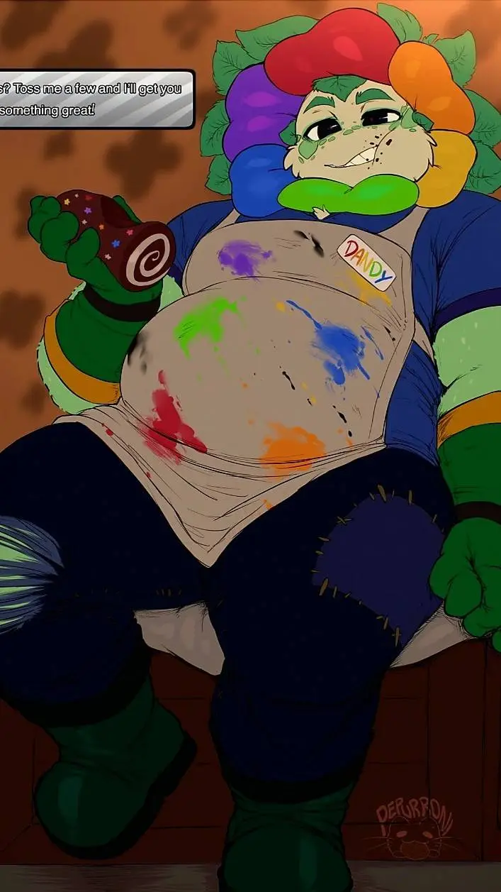ai character: Dandy (fatter ver) background