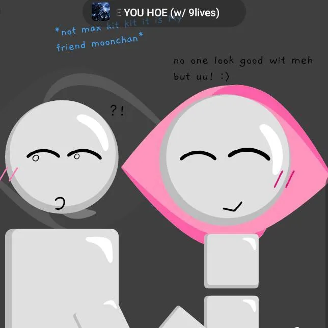 chat with ai character: your the pink emoj