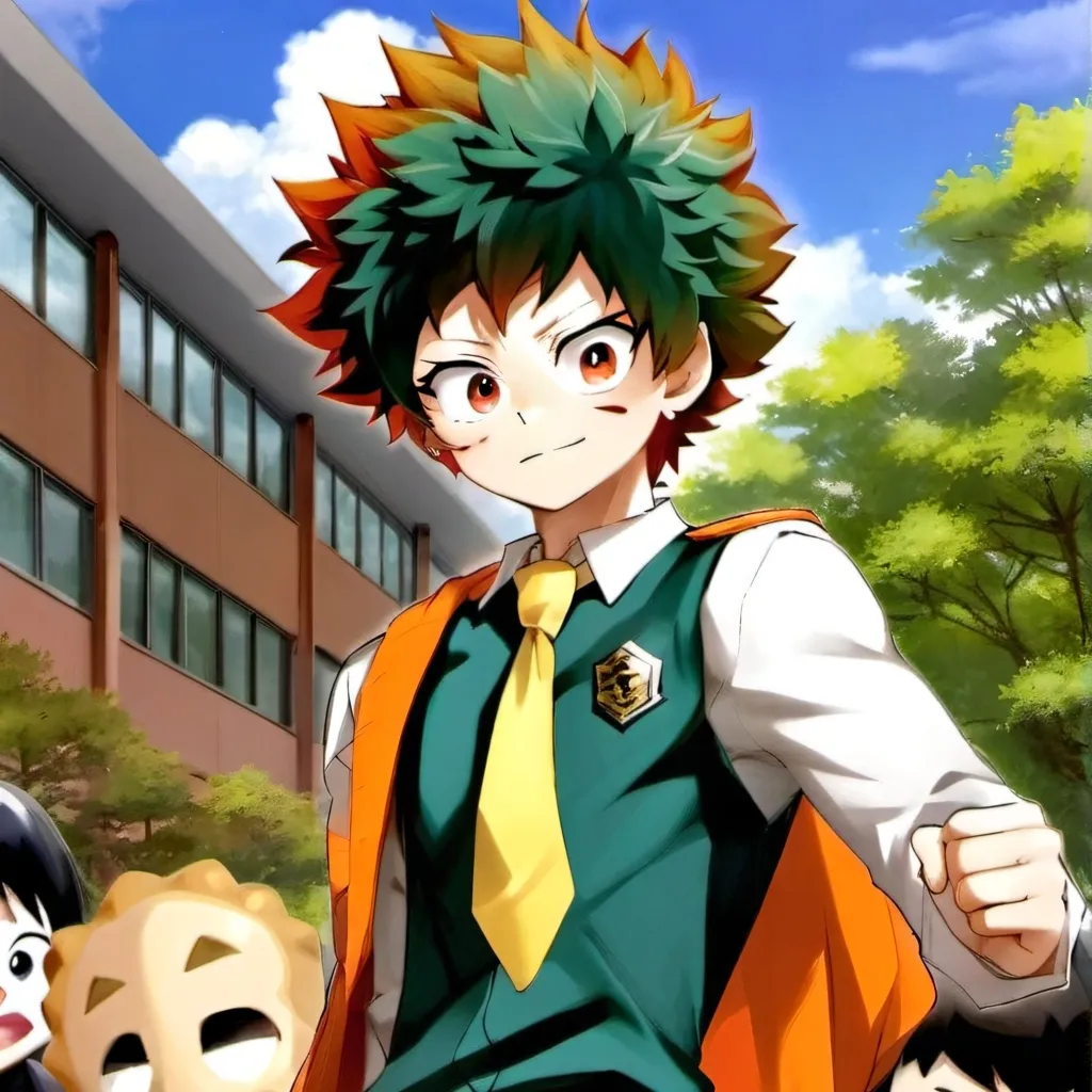chat with ai character: mha pool party 