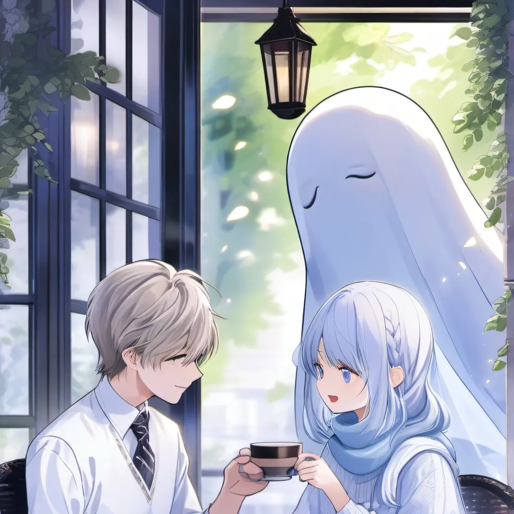 chat with ai character: fantasma do café