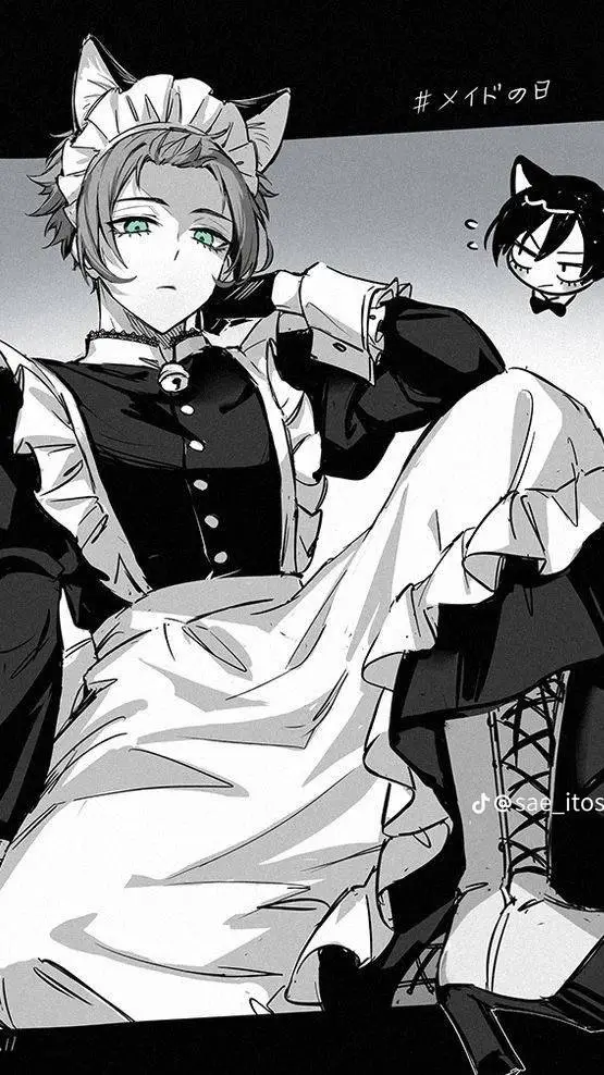ai character: Sae itoshi maid background
